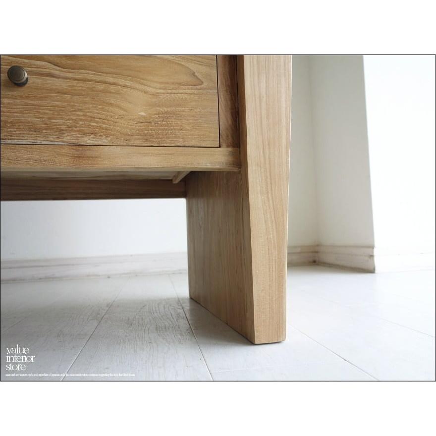 総無垢材 チークチェストCraf タンス 整理箪笥 収納タンス 無塗装 新品 シンプル 手づくり 和 世界三大銘木 無垢材家具 幅120cm |  | 11