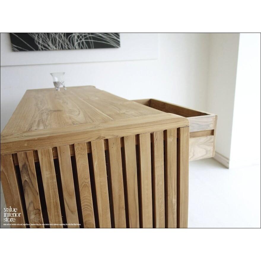 総無垢材 チークチェストCraf タンス 整理箪笥 収納タンス 無塗装 新品 シンプル 手づくり 和 世界三大銘木 無垢材家具 幅120cm |  | 09