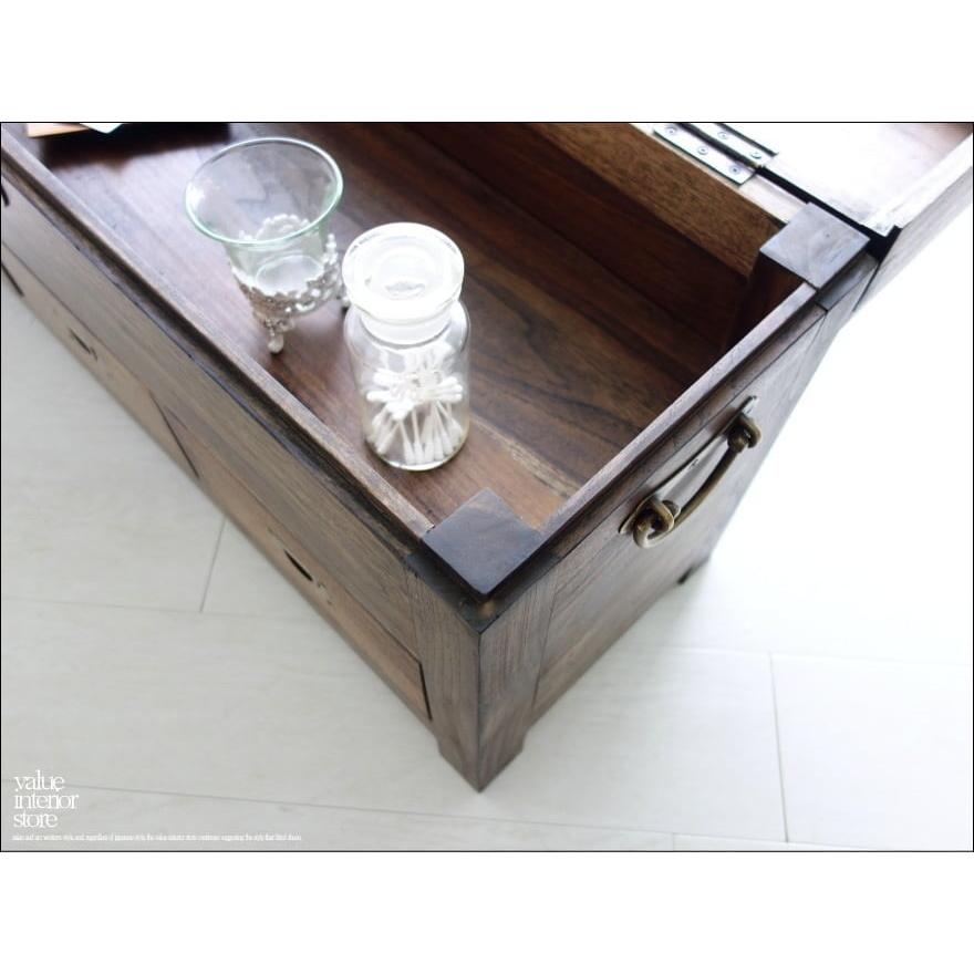 チーク無垢材 ロックチェストWM タンス 収納箪笥 真鍮鍵付 収納 新品 銘木 手作り ハンドメイド 収納家具 和風 真鍮金物 |  | 05