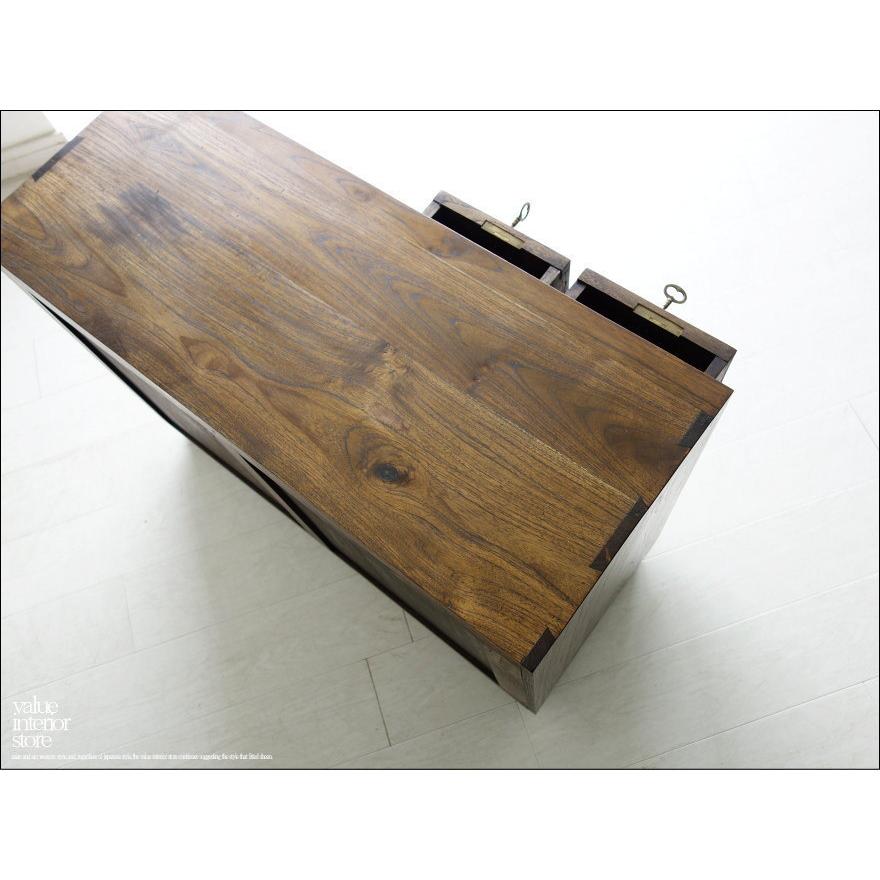 チーク総無垢 真鍮鍵箪笥ME 収納家具 鍵付き タンス 道具箱 ロックチェスト 真鍮金物 天然木 銘木家具 手づくり 世界三大銘木 |  | 01