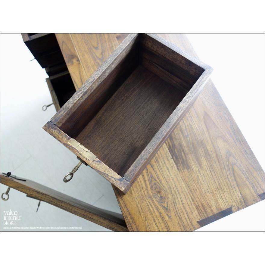 チーク総無垢 真鍮鍵箪笥ME 収納家具 鍵付き タンス 道具箱 ロックチェスト 真鍮金物 天然木 銘木家具 手づくり 世界三大銘木 |  | 03