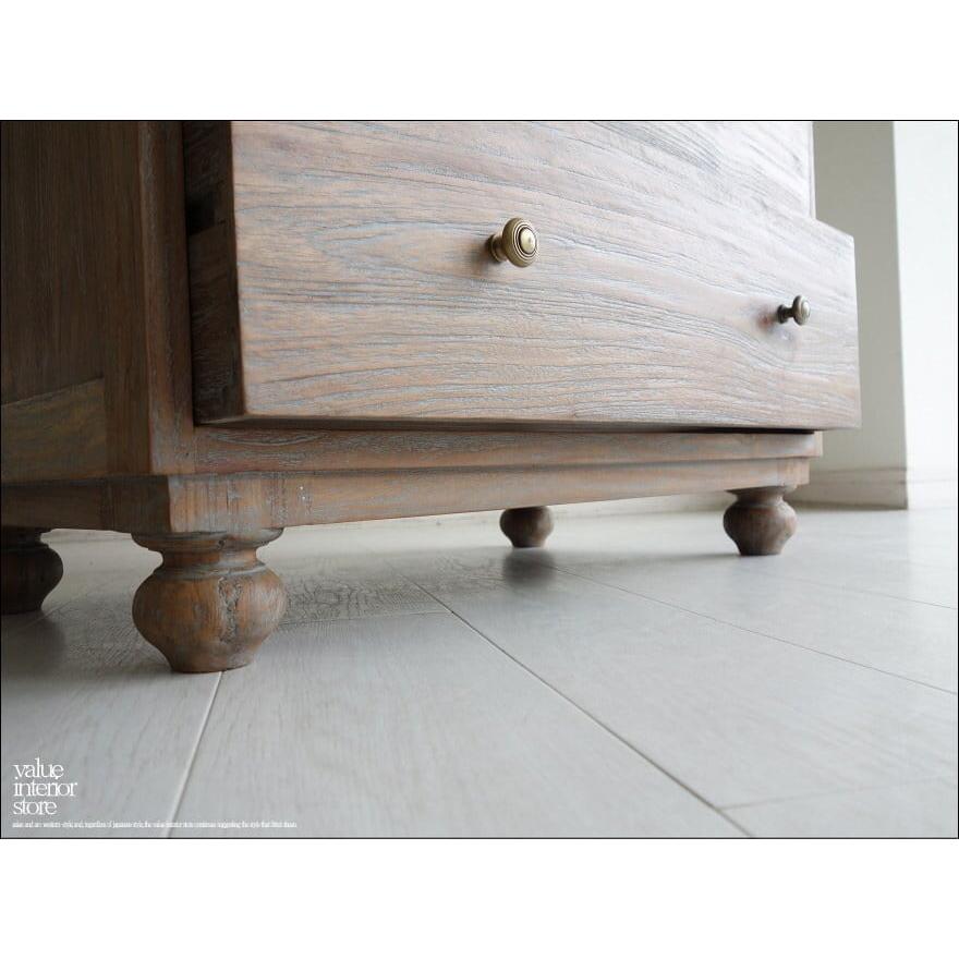 無垢材 チークチェストR80balq タンス 収納家具 整理タンス 箪笥 チーク材 天然木 手作り 新品 銘木 総無垢 真鍮金物 エイジング 送料無料 |  | 07