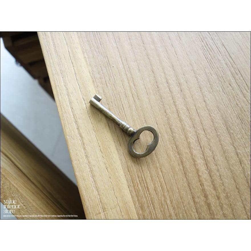 チーク総無垢 真鍮鍵箪笥N 収納家具 鍵付きタンス 箪笥 道具箱 ロックチェスト 新品 真鍮金物 無垢材 銘木家具 世界三大銘木 送料無料 |  | 10