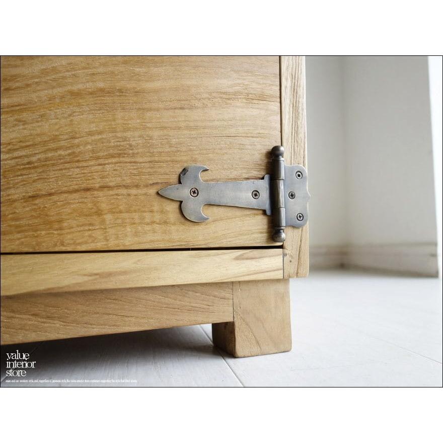 チーク総無垢 真鍮鍵箪笥N 収納家具 鍵付きタンス 箪笥 道具箱 ロックチェスト 新品 真鍮金物 無垢材 銘木家具 世界三大銘木 送料無料 |  | 03