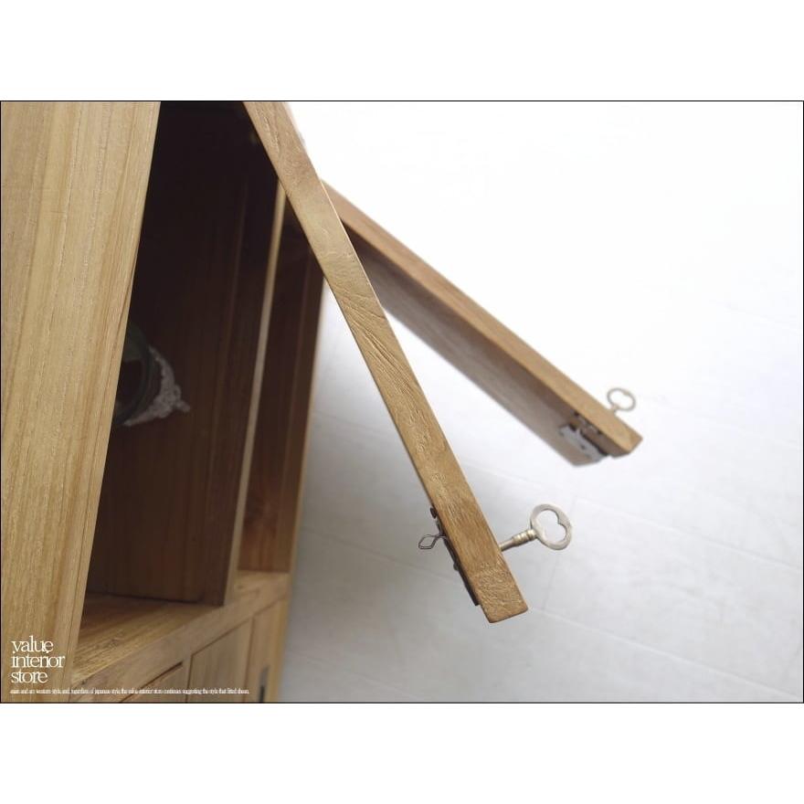 チーク総無垢 真鍮鍵箪笥N 収納家具 鍵付きタンス 箪笥 道具箱 ロックチェスト 新品 真鍮金物 無垢材 銘木家具 世界三大銘木 送料無料 |  | 09