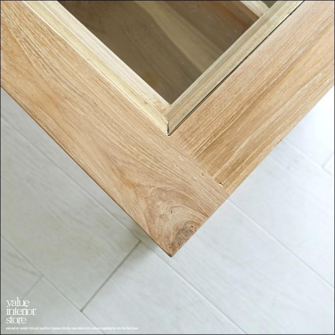 チーク無垢材 ショーケーステーブルN センターテーブル コレクションテーブル ナチュラル 無垢材家具 三大銘木 |  | 04