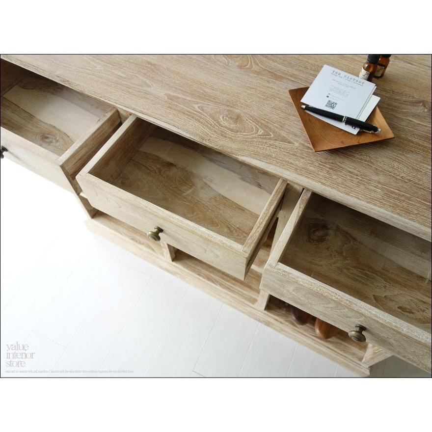 チーク総無垢材 カウンターRAW レジ台 受付カウンター 店舗什器 シャビー 教壇 キャッシャーカウンター バーカウンター 送料無料 銘木家具 |  | 08