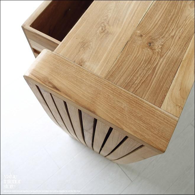 総無垢材 チークチェストCraf /90cm タンス 整理箪笥 収納タンス 無塗装 シンプル 手づくり 和 世界三大銘木 無垢材家具 |  | 02