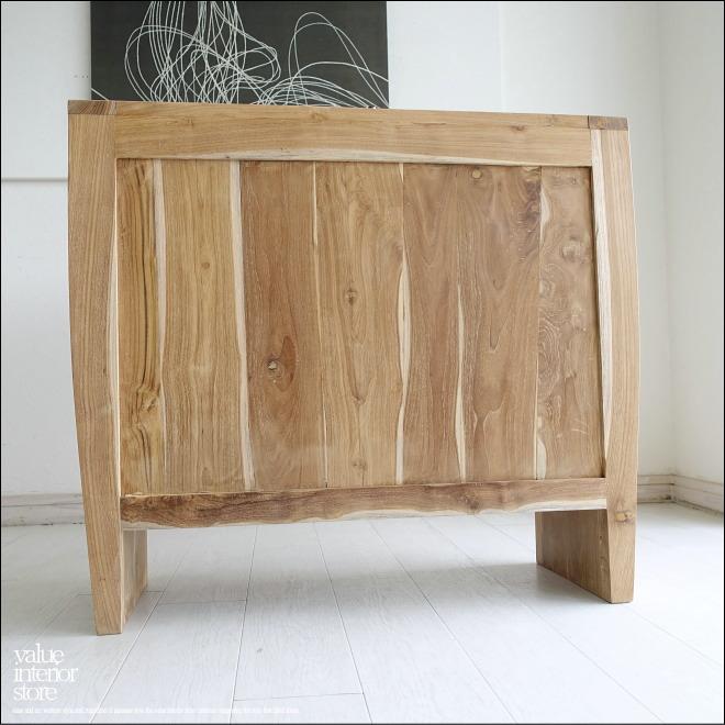 総無垢材 チークチェストCraf /90cm タンス 整理箪笥 収納タンス 無塗装 シンプル 手づくり 和 世界三大銘木 無垢材家具 |  | 06
