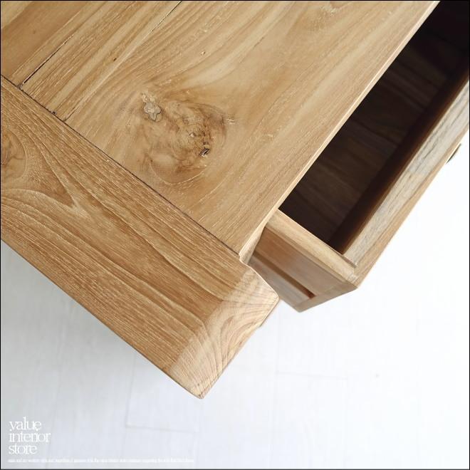 総無垢材 チークチェストCraf /90cm タンス 整理箪笥 収納タンス 無塗装 シンプル 手づくり 和 世界三大銘木 無垢材家具 |  | 08