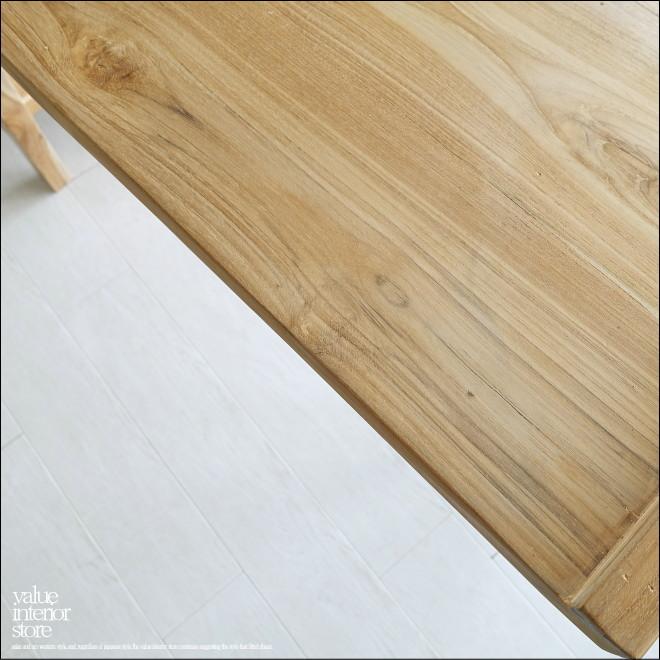 チーク無垢材 デスクNatle 片袖机 パソコンデスク カウンターデスク テーブル ナチュラル 什器 学習机 W140cm 世界三大銘木 |  | 04