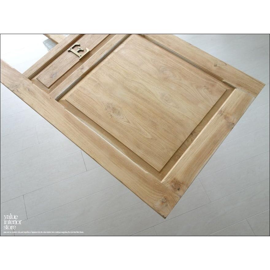 チーク材ドアLN 木製扉 玄関ドア 総無垢 建具 室内ドア 店舗 開き戸 カフェ扉 ガラス入り 木製 三大銘木 DIY 新品 幅78x高さ200cm 送料無料 |  | 06