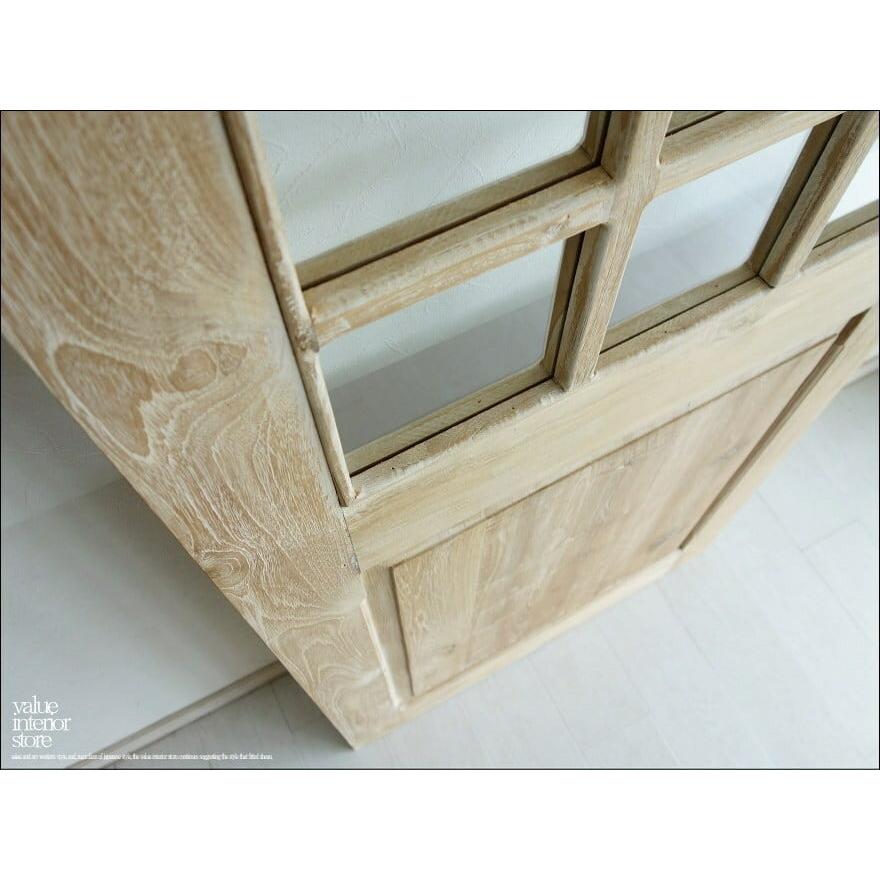 チーク総無垢材ドアLWW 木製扉 玄関ドア 建具 室内ドア 開き戸 建材 古材 カフェ扉 木製 ガラス入り 三大銘木 DIY 幅78x高さ200cm 送料無料 |  | 08