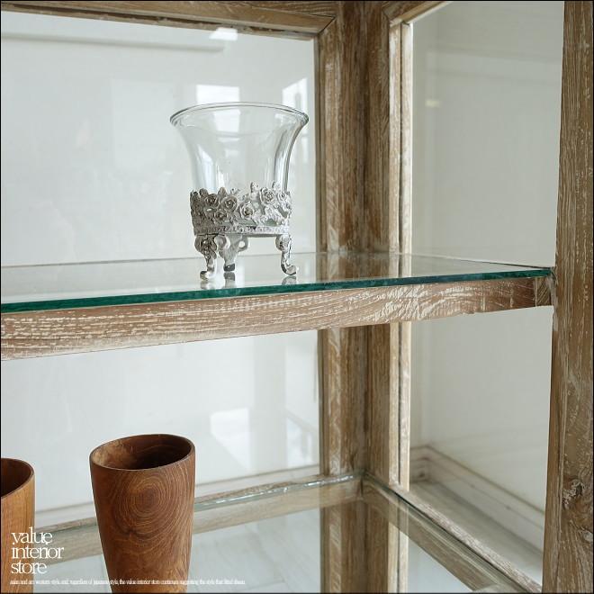 チーク無垢材 ショーケースEcke/NW ガラスケース 飾り棚 店舗什器 食器棚 陳列棚 レジ台 パンケース 無垢材家具 世界三大銘木 |  | 02