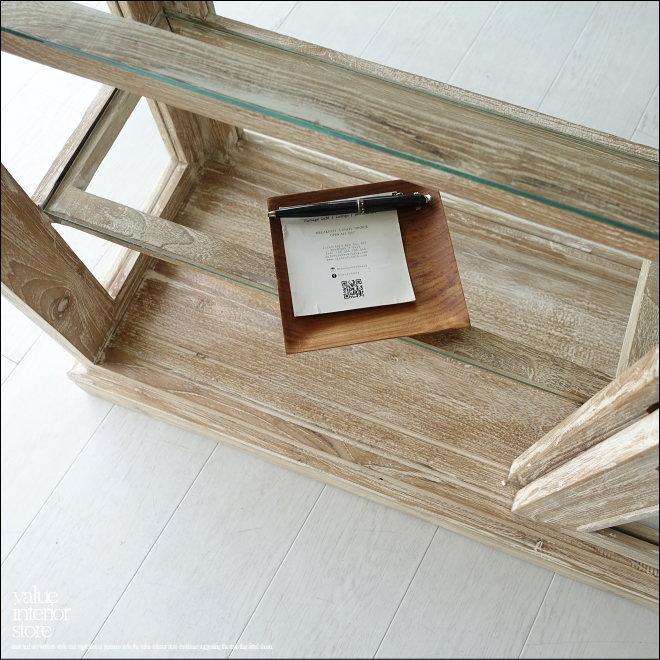 チーク無垢材 ショーケースEcke/NW ガラスケース 飾り棚 店舗什器 食器棚 陳列棚 レジ台 パンケース 無垢材家具 世界三大銘木 |  | 03