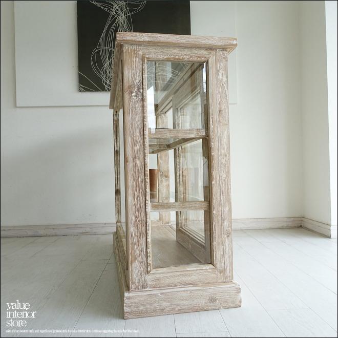 チーク無垢材 ショーケースEcke/NW ガラスケース 飾り棚 店舗什器 食器棚 陳列棚 レジ台 パンケース 無垢材家具 世界三大銘木 |  | 04