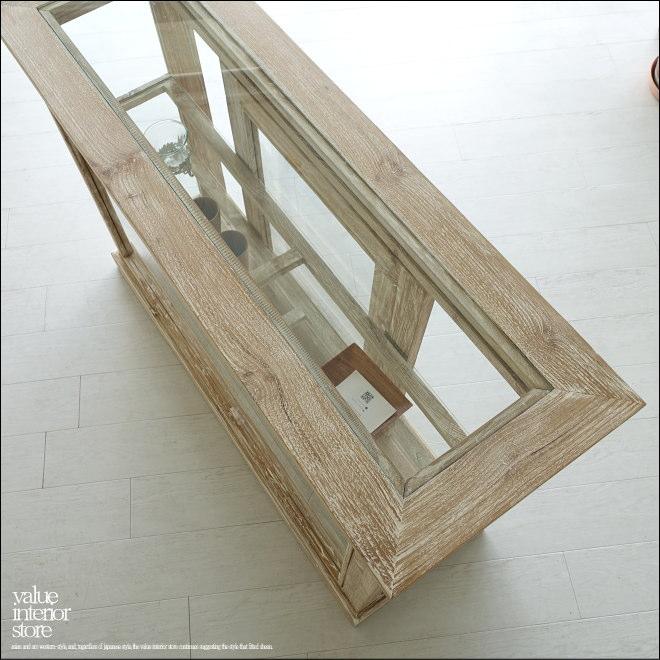 チーク無垢材 ショーケースEcke/NW ガラスケース 飾り棚 店舗什器 食器棚 陳列棚 レジ台 パンケース 無垢材家具 世界三大銘木 |  | 07