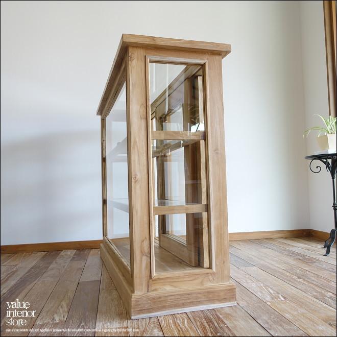 チーク無垢材 ショーケースEcke/Rep ガラスケース 飾り棚 店舗什器 食器棚 陳列棚 レジ台 パンケース 無垢材家具 世界三大銘木 |  | 03