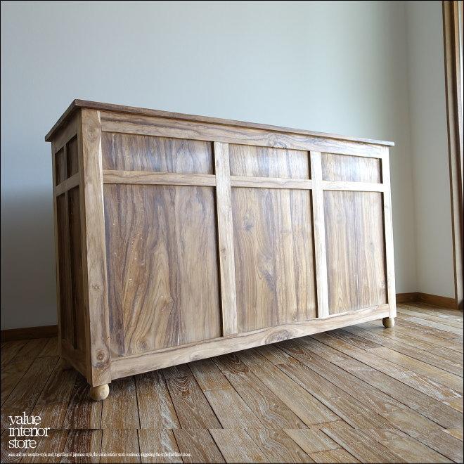 チーク無垢材 レジカウンターfonce レジ台 受付カウンター 店舗什器 店舗家具 キッチンカウンター バーカウンター W150cm | 