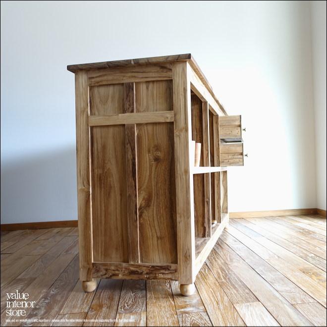 チーク無垢材 レジカウンターfonce レジ台 受付カウンター 店舗什器 店舗家具 キッチンカウンター バーカウンター W150cm |  | 10