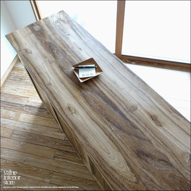 チーク無垢材 レジカウンターfonce レジ台 受付カウンター 店舗什器 店舗家具 キッチンカウンター バーカウンター W150cm |  | 04