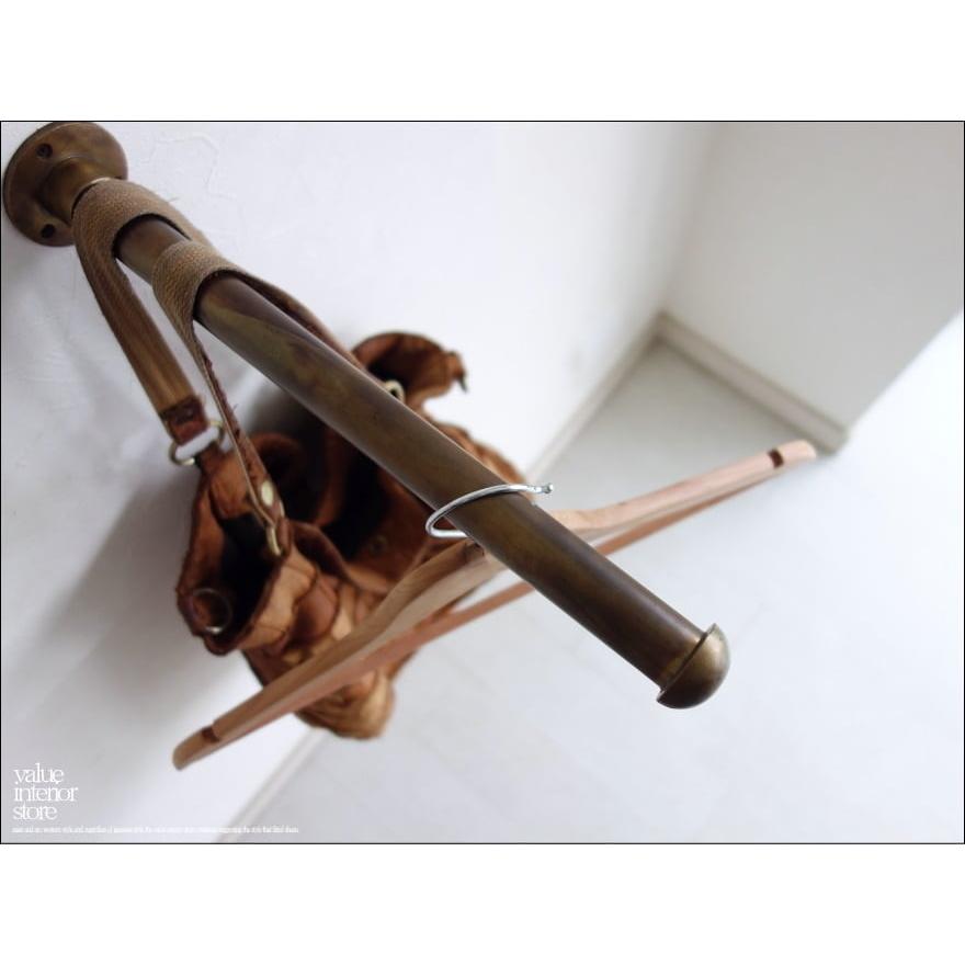 真鍮ウォールハンガー35 洋服掛け 壁掛ハンガー 店舗什器 コートハンガー 帽子掛け 真鍮フック ジャケットハンガー 真鍮製 長さ35cm |  | 03