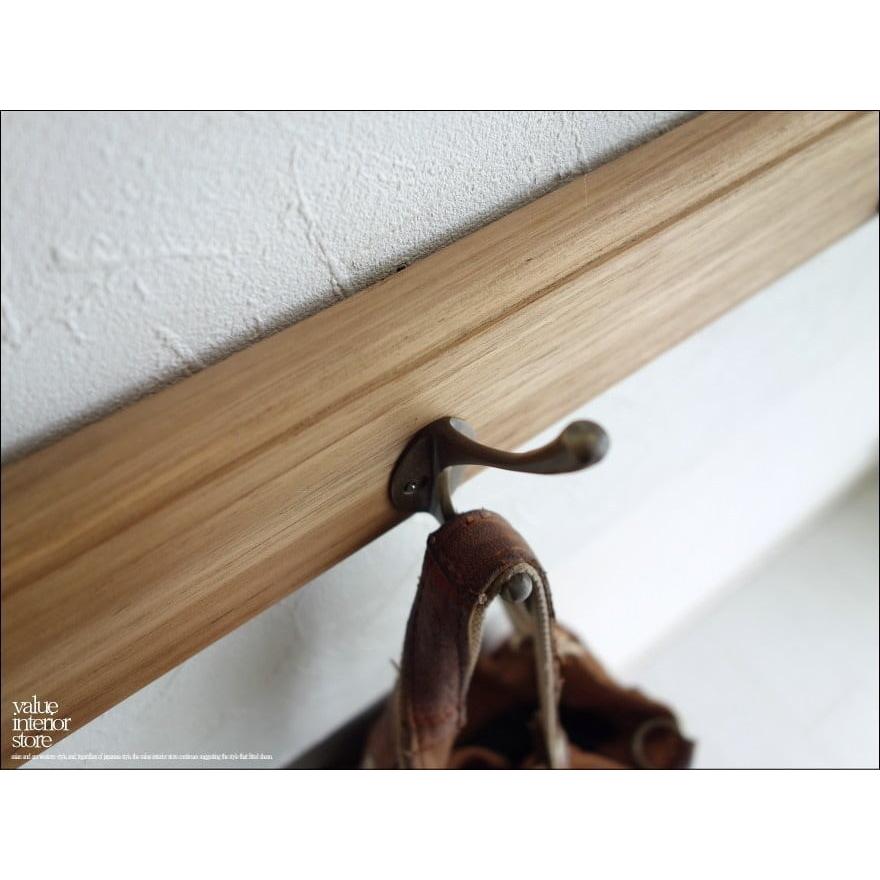 チーク材 ブラスフック5連N ウォールフック シンプル 総無垢材 壁掛けフック コートハンガー 新品 真鍮金物 ナチュラル 三大銘木 |  | 01