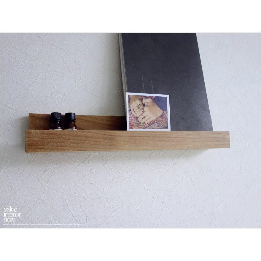 チークウォールシェルフL44/NA 壁掛け本棚 収納棚 総無垢 シンプル 壁掛収納 ウォールラック ナチュラル 天然木 木製 手作り 和風 木製 |  | 04
