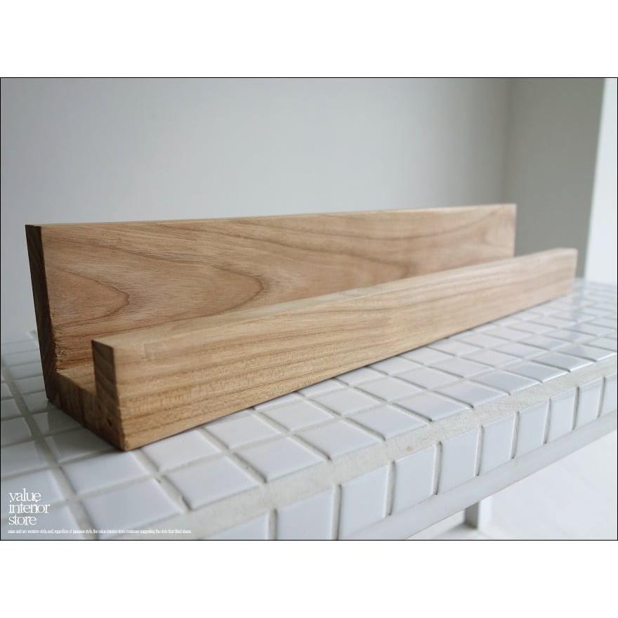 チークウォールシェルフL44/NA 壁掛け本棚 収納棚 総無垢 シンプル 壁掛収納 ウォールラック ナチュラル 天然木 木製 手作り 和風 木製 |  | 05