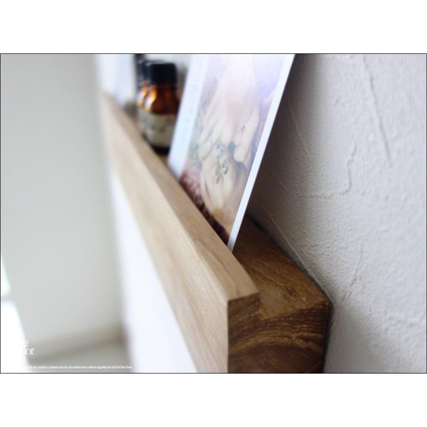 チーク総無垢材 ウォールシェルフ44/N 壁掛収納 飾り棚 ラック ウォールラック 銘木 ナチュラル 和 シンプル 手作り 無垢材家具 W44cm |  | 04