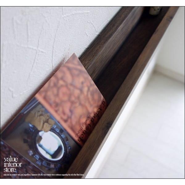 チークウォールシェルフL88/WM 壁掛収納 ウォールラック 壁掛け本棚 収納棚 総無垢 シンプル 真鍮金物 天然木 銘木 手作り 和 幅88cm |  | 01