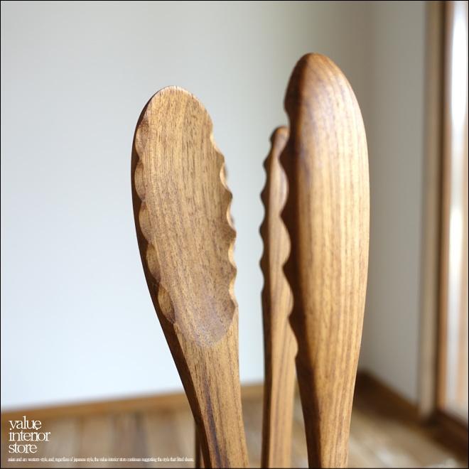 チーク無垢材 トングhemen/L 調理器具 木製トング キッチン用品 ウッドトング アウトドアギア バーベキュートング L約31cm |  | 04