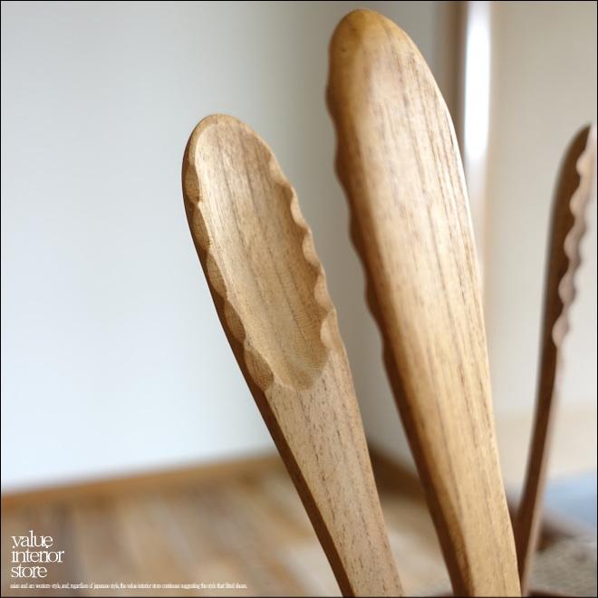 チーク無垢材 トングhemen/M 調理器具 木製トング キッチン用品 ウッドトング アウトドアギア バーベキュートング L約23cm |  | 04