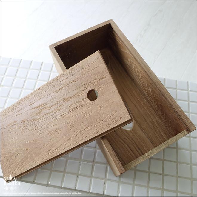 オールドチーク無垢材 ティッシュケースHolz ティッシュボックス 木製ティッシュカバー 古材インテリア ボックスティッシュ対応 |  | 04