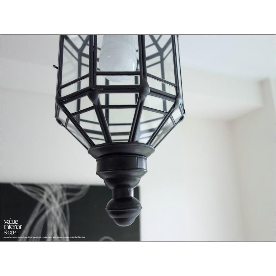 真鍮ガラスペンダントライトF/DIN エスニック カットガラス ランプシェード ブラス レトロ調 手作り ガラスライト 天井照明器具 |  | 02