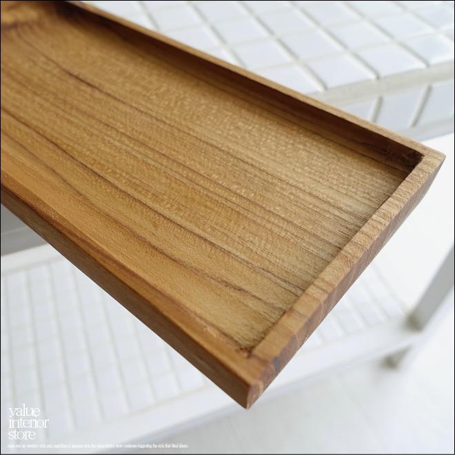 チーク材 長皿/角40cm 木皿 寿司皿 平皿 前菜皿 ロングプレート 木の皿 お皿 和食器 無垢材食器 ウッドトレイ 銘木食器 |  | 05