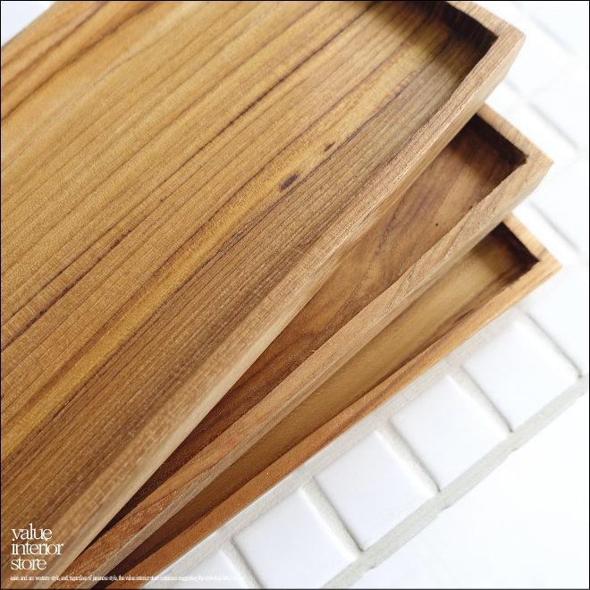 チーク材 長皿/角40cm 木皿 寿司皿 平皿 前菜皿 ロングプレート 木の皿 お皿 和食器 無垢材食器 ウッドトレイ 銘木食器 |  | 06