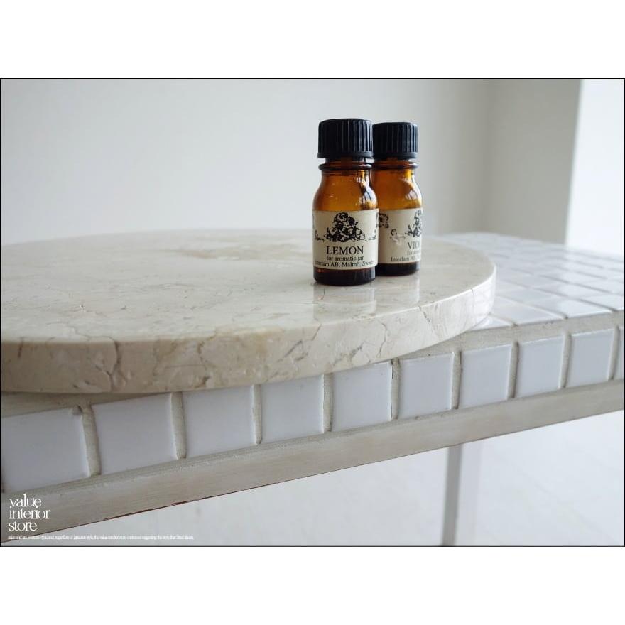 大理石トレイCir-IV 天然大理石 マーブルトレイ 飾り台 小物置き 円形 フラット 自然石 トレー 洗面用品置き Φ30cm 重さ3kg |  | 02