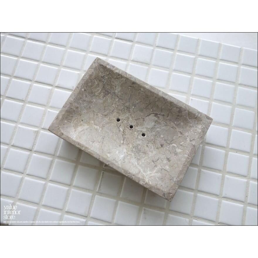 天然大理石ソープディッシュGY せっけん置き 石鹸置き 自然石 天然石 手作り マーブルソープディッシュ 洗面用品 バス用品 新品 |  | 04