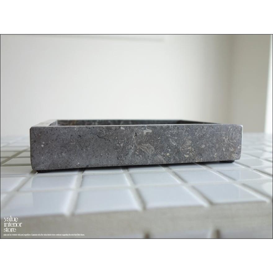 大理石トレイSQ-GY14 天然大理石 マーブルトレイ 小物入れ 長方形 自然石 洗面用品置き トレー 手作り 本大理石 W14 x D10cm 『数量限定』 |  | 03