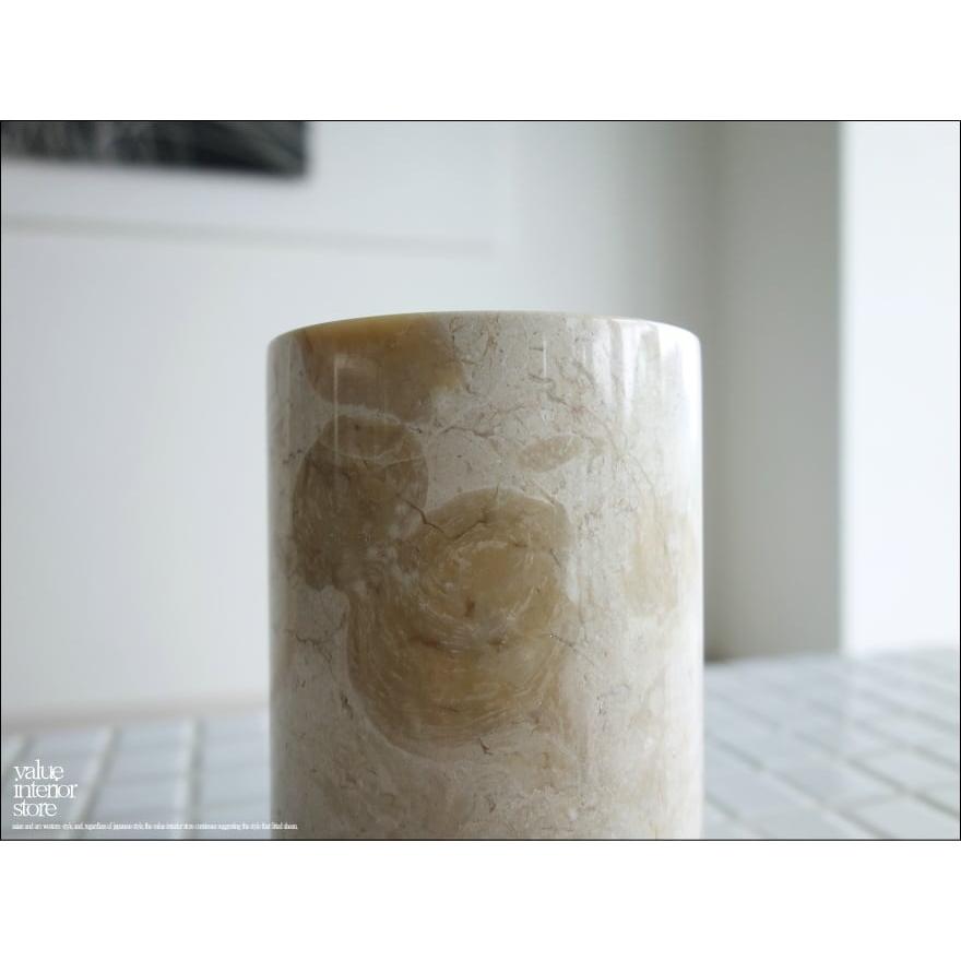 マーブル 歯ブラシスタンドIV 天然大理石 歯ブラシホルダー 新品 歯ブラシ立て ペン立て 洗面用品 手作り Φ8 x H12cm |  | 02