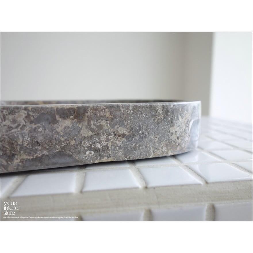 大理石トレイOV-GY アクセサリートレイ マーブルトレイ 小物入れ 天然大理石 洗面用品置き アクセサリートレイ 本大理石 W20 x D12cm |  | 02