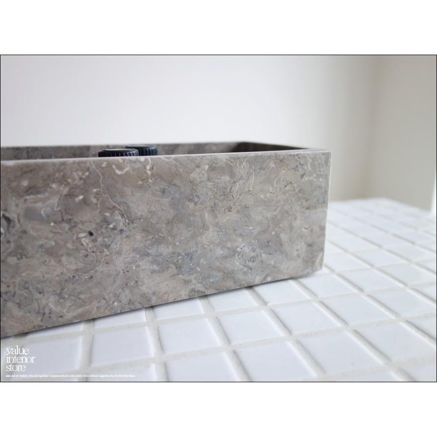 大理石トレイSQ-GYW23cm マーブルトレー サニタリー ソープボトルトレー 小物入れ 自然石 洗面用品置き トレー 本大理石 W23 x D10 x H7cm |  | 01