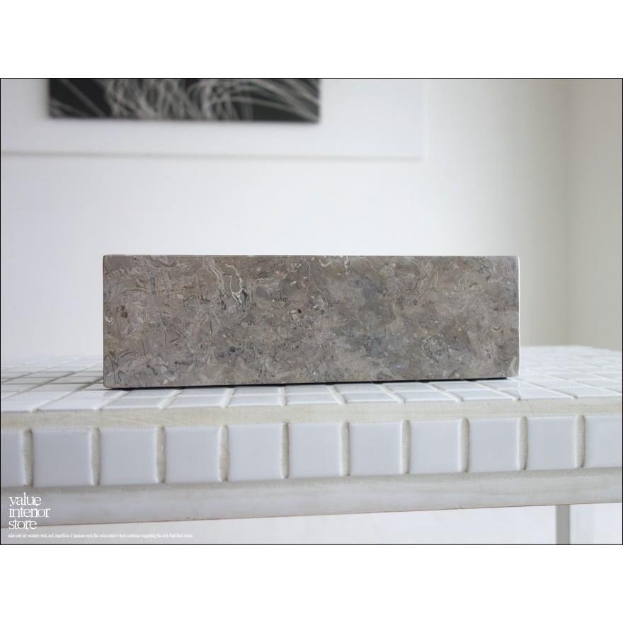 大理石トレイSQ-GYW23cm マーブルトレー サニタリー ソープボトルトレー 小物入れ 自然石 洗面用品置き トレー 本大理石 W23 x D10 x H7cm |  | 04