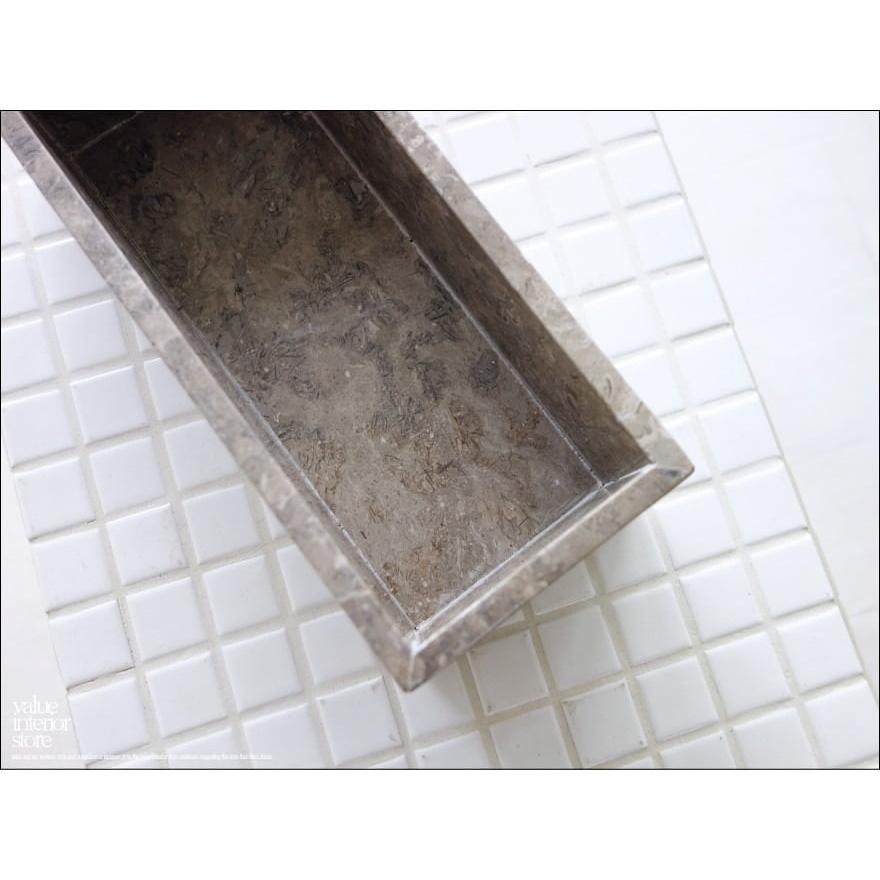 大理石トレイSQ-GYW23cm マーブルトレー サニタリー ソープボトルトレー 小物入れ 自然石 洗面用品置き トレー 本大理石 W23 x D10 x H7cm |  | 07