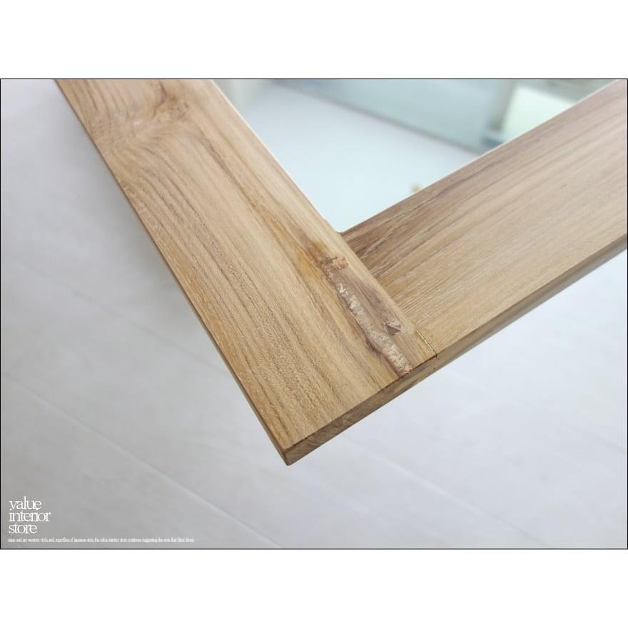 チーク総無垢 ミラーN/1 姿見 鏡 全身鏡 新品 壁掛け 大型 ナチュラル 木目 シンプル 手作り ハンドメイド 銘木家具 送料無料 W60xH145cm |  | 01