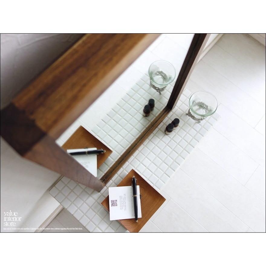 チークフレームミラー壁掛60W 鏡 壁掛けミラー 什器 手作り ハンドメイド 新品 ナチュラル 洗面所 無垢材 シンプル 「　送料無料　」 |  | 02