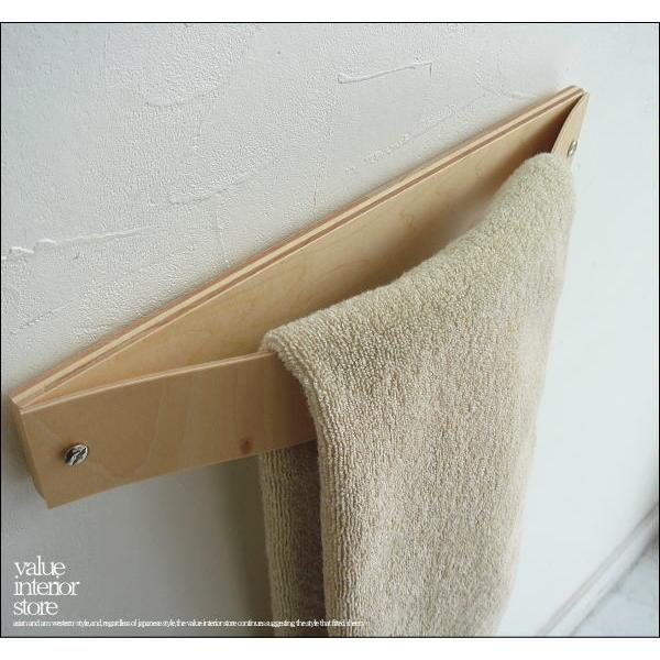 ウッドタオル掛けNA タオルホルダー タオルかけ ハンガー 新品 ナチュラル 和風 木製 日本製 マグネット付き 磁石付き ◆V_S House◆Y |  | 02