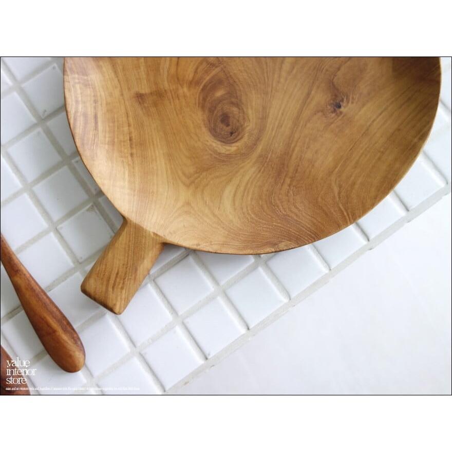 チーク材 ハンドルプレート丸 木皿 ディッシュ お皿 パンプレート 中皿 総無垢 ナチュラル ウッドディッシュ 木製皿 手作り トレイ 天然木 |  | 01