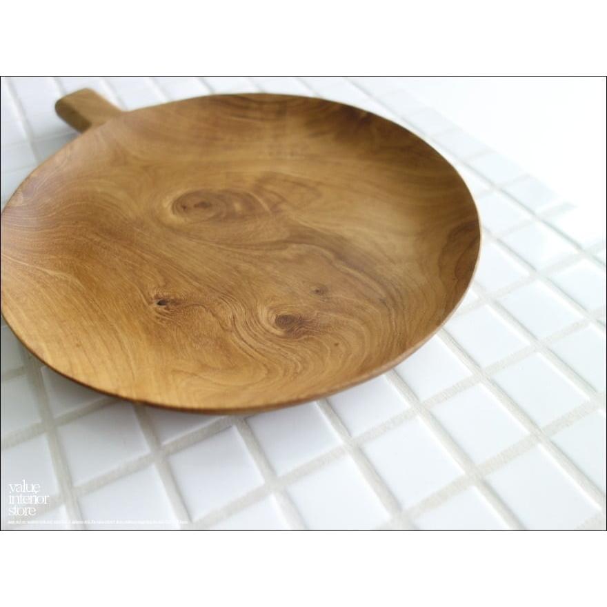 チーク材 ハンドルプレート丸 木皿 ディッシュ お皿 パンプレート 中皿 総無垢 ナチュラル ウッドディッシュ 木製皿 手作り トレイ 天然木 |  | 10